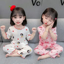 Conjunto de Pijama Infantil em Algodão – Regata e Shorts de Verão com Estampa de Desenho Animado (4 a 6 anos)