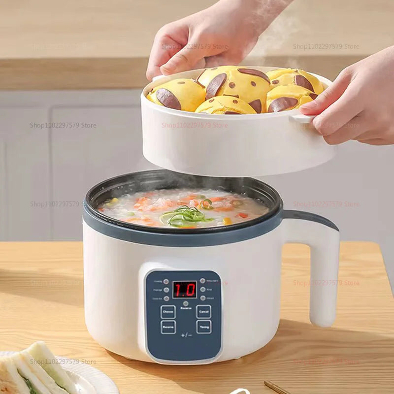 Panela Elétrica Multifuncional 2025 | Antiaderente, 1,5L–2L | Cozimento, Arroz, Sopas e Ensopados