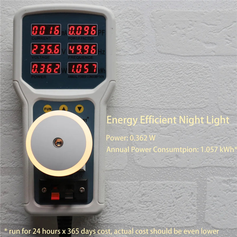 Luz Noturna LED com Sensor Inteligente Crepúsculo-Amanhecer | Plug-in Automática para Casa