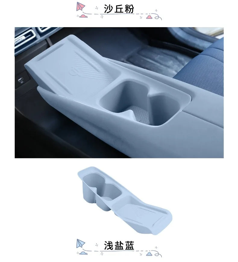 Tapete de Silicone para Carregamento Sem Fio – Console Central do BYD Dolphin Mini & Seagull (2023–2025)