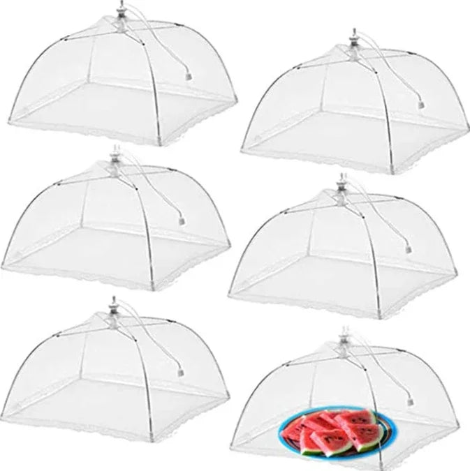 Capa Dobrável para Alimentos | Proteção Contra Moscas e Insetos | Tampa Pop-Up para Frutas, Vegetais e Refeições