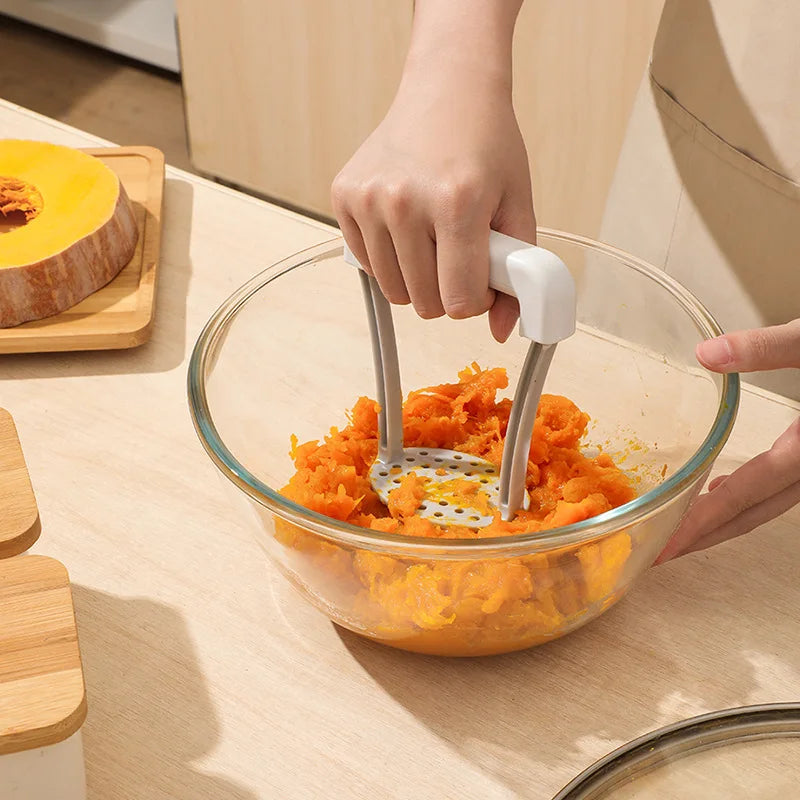 Amassador Manual de Batatas e Legumes | Espremedor de Frutas Durável com Cabo Antiderrapante