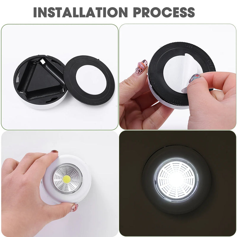 Luz Noturna Recarregável USB Portátil | LED para Sala de Estar, Quarto e Decoração de Casa