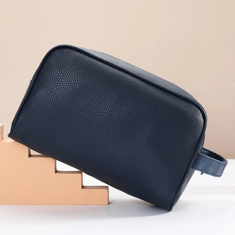 Bolsa de Cosméticos Personalizada GZGUANDA – Grande Capacidade com Zíper, Monograma e Inicial Gravada, Viagem e Negócios