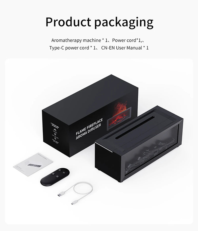 Umidificador de Ar com Óleos Essenciais – Difusor de Aroma Automático com Luz LED e Controle Remoto