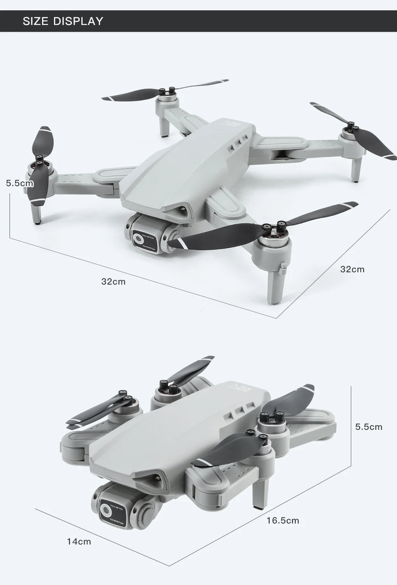 L900 Pro GPS Drone 4K – Quadcopter Profissional com Câmera Dupla, WiFi 5G, Motor Brushless e Alcance de 1,2KM