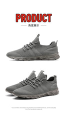 Tênis de Corrida Masculino Leve e Respirável – Confortável, Antiderrapante e Resistente para Corrida, Caminhada e Atividades Casuais