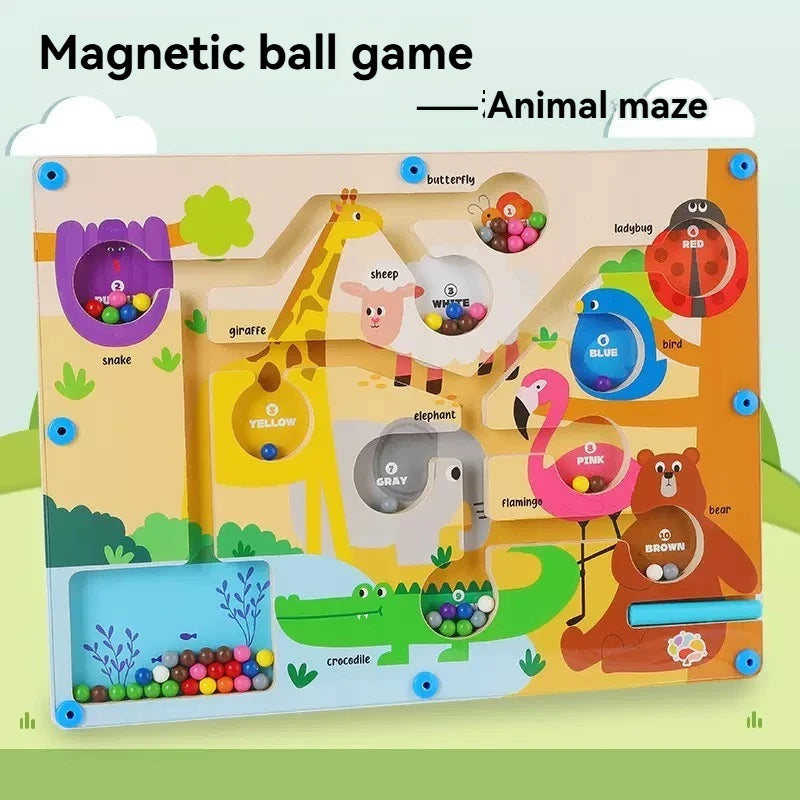 Brinquedo de Labirinto Magnético Infantil – Jogo Educativo de Concentração e Coordenação (2 a 6 anos)