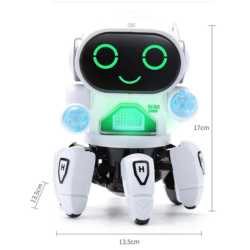 Robô Musical Infantil com Luzes LED – Brinquedo Educativo com Dança e Movimento para Crianças
