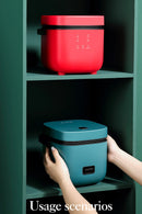 Mini Panela Elétrica de Arroz BALASHOV | Cozinha Doméstica para 1-2 Pessoas | Panela de 1,2L com Função de Aquecimento e Vaporizador