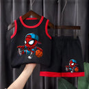 Conjunto Infantil Esportivo para Meninos – Regata e Shorts Respirável de Malha para Verão (4 a 6 anos)