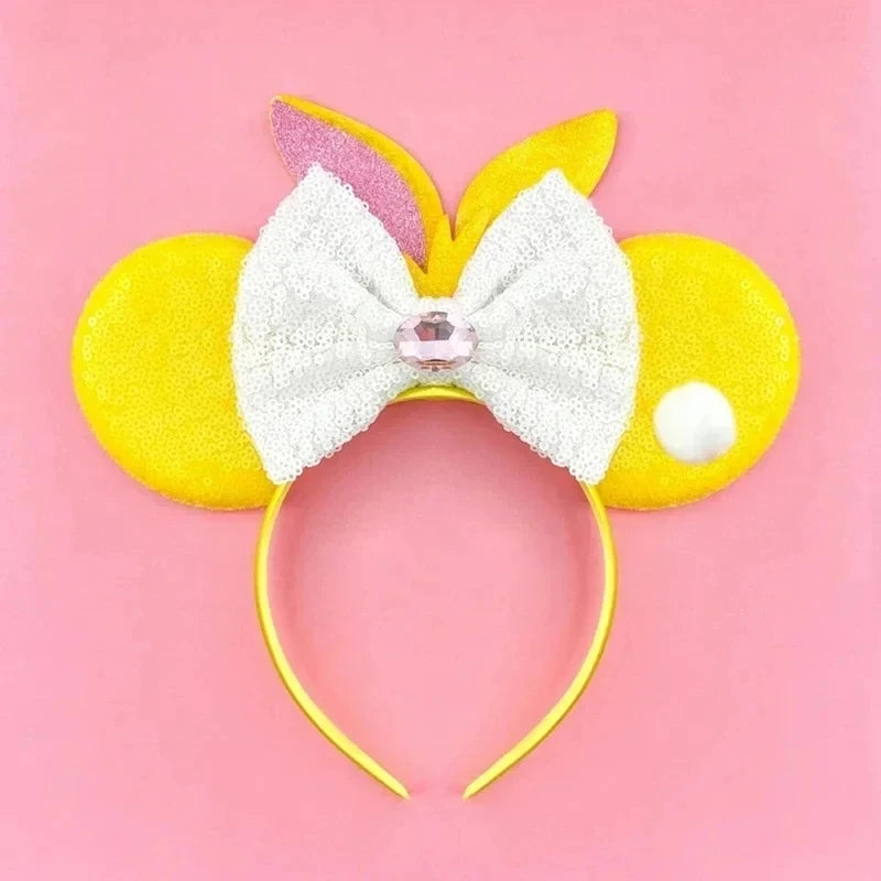 Tiaras com Orelhas do Mickey e Laços Disney – Acessórios de Cabelo para Bebês, Crianças e Adultos