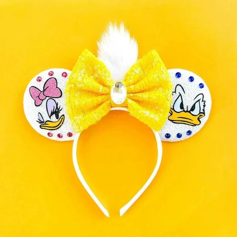 Tiaras com Orelhas do Mickey e Laços Disney – Acessórios de Cabelo para Bebês, Crianças e Adultos