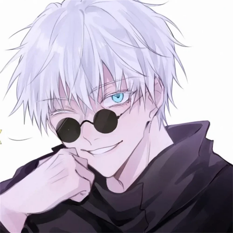 Óculos Gojo Satoru Cosplay | Jujutsu Kaisen | Acessório de Anime e Óculos de Sol Unissex