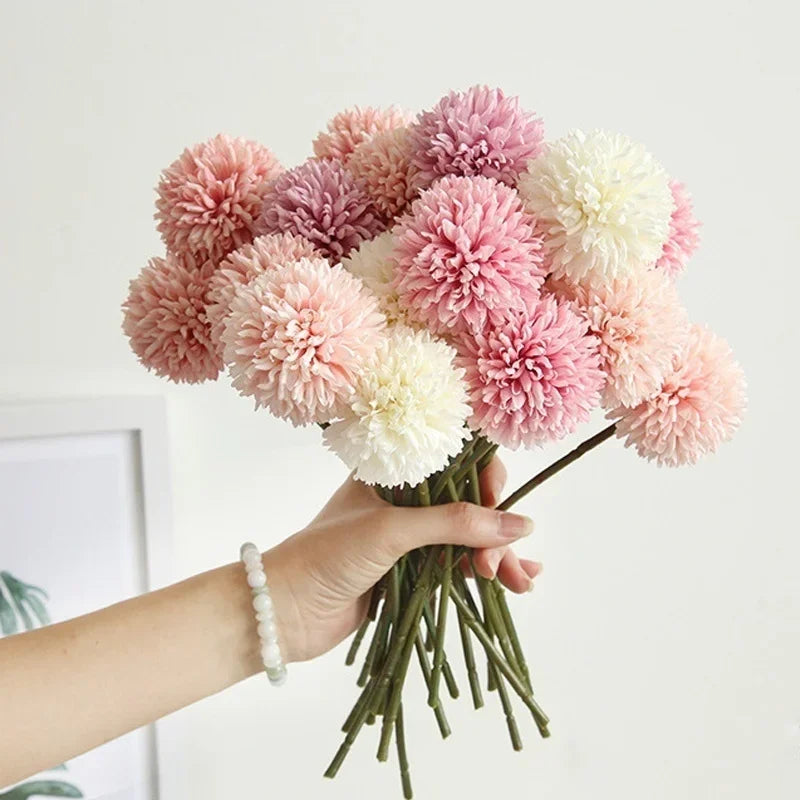 Buquê de Hortênsias Artificiais 5 Peças | Decoração de Casa, Quarto e Casamento
