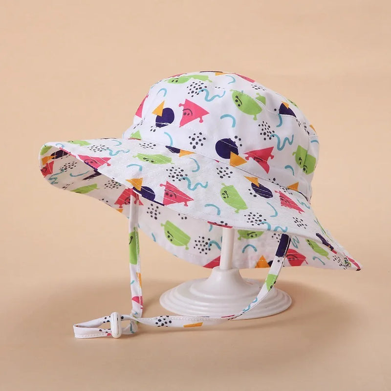 Chapéu Infantil Unissex Estilo Pescador – Proteção Solar com Orelhinhas, para Bebês e Crianças (0 a 8 anos)
