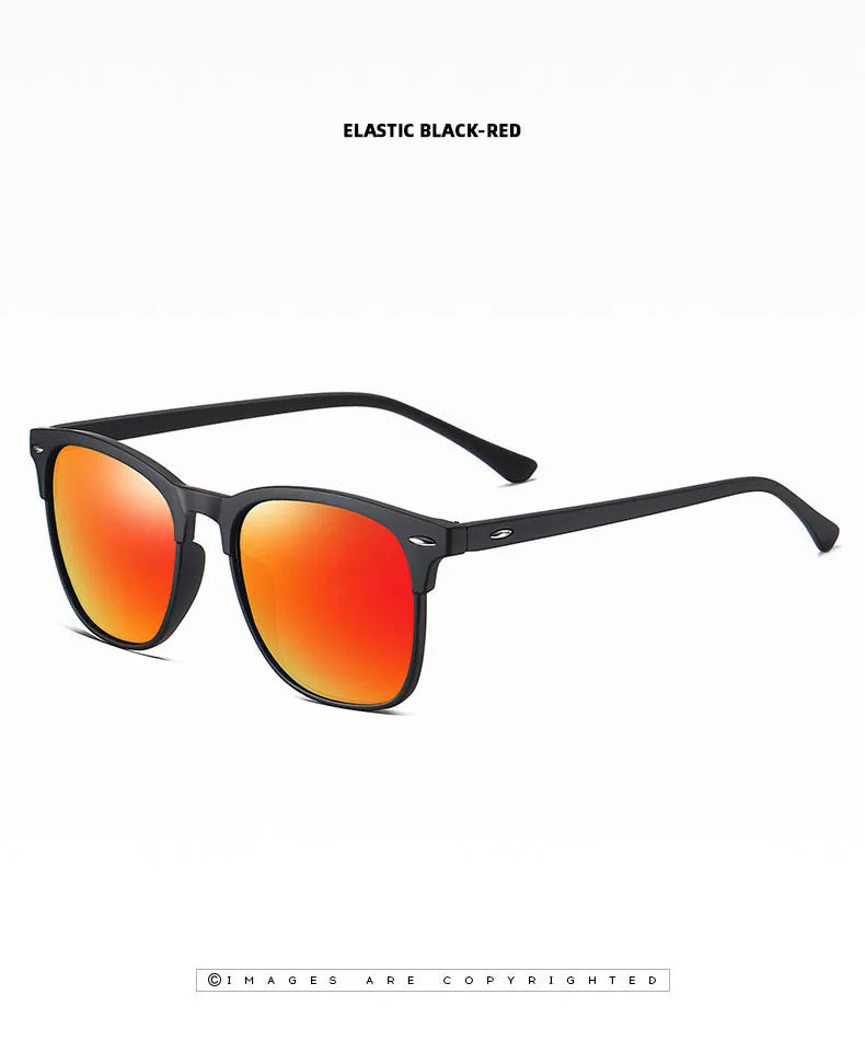 Óculos de Sol Masculinos MUMUCREAN 2025 – Retro Clássico Polarizado com Proteção UV400, Lentes Quadradas