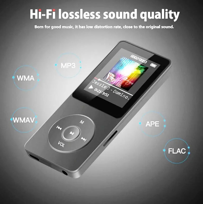 NVPONE – MP4/MP3 Player Bluetooth com Tela TFT LCD, Suporte a TF Card, Leitor de E-books e Gravador de Áudio