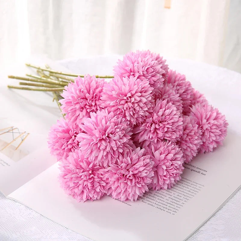 Buquê de Hortênsias Artificiais 5 Peças | Decoração de Casa, Quarto e Casamento