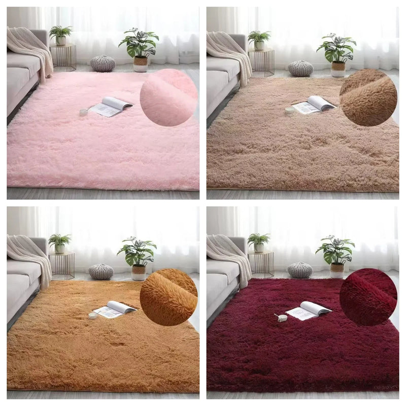 Tapete Tie-Dye Macio VIKAMA para Sala, Quarto e Crianças | Pelúcia Antiderrapante e Lavável à Máquina