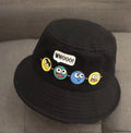 Chapéu Infantil Bucket Hat – Estilo Coreano com Expressão Divertida para Meninos e Meninas (2 a 6 anos)