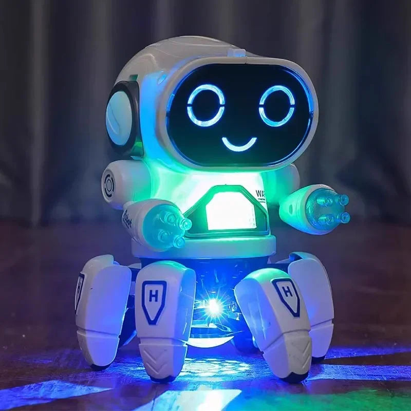Robô Musical Infantil com Luzes LED – Brinquedo Educativo com Dança e Movimento para Crianças