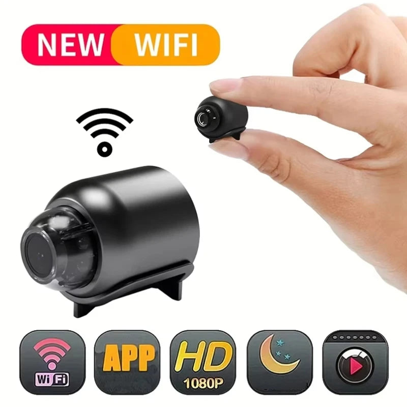 Mini Câmera X5 – 1080P Full HD, Visão Noturna, Detecção de Movimento e Conectividade Wireless