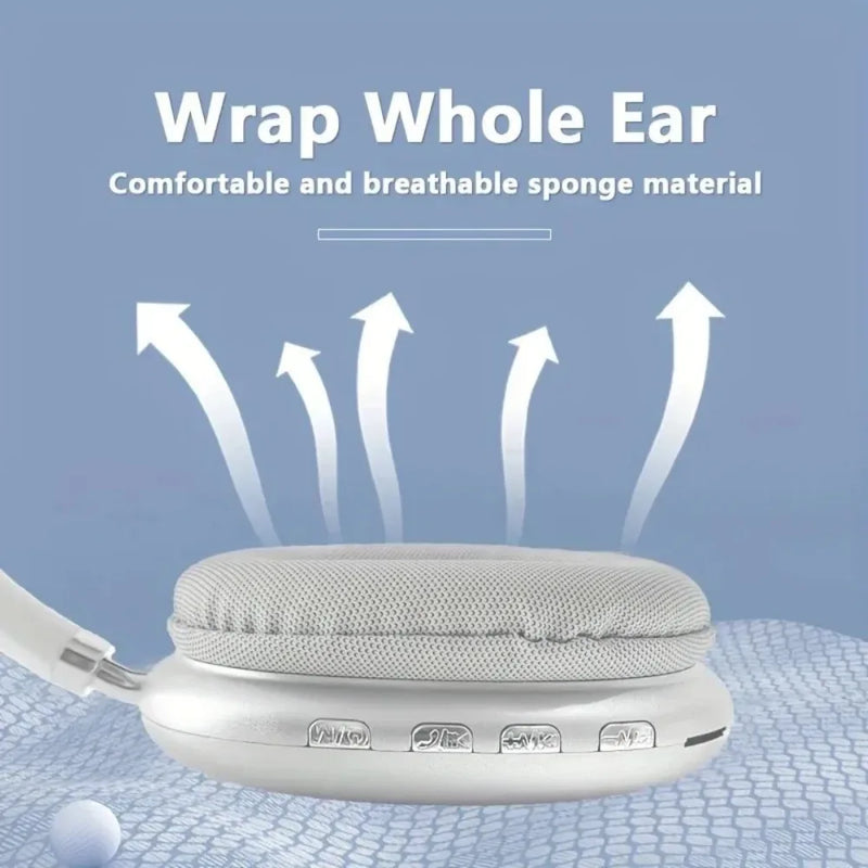 Fones de Ouvido P9 IGRARK – Sem Fio Bluetooth 5.0, Cancelamento de Ruído Ativo, Microfone, Over-Ear para Esportes e Jogos