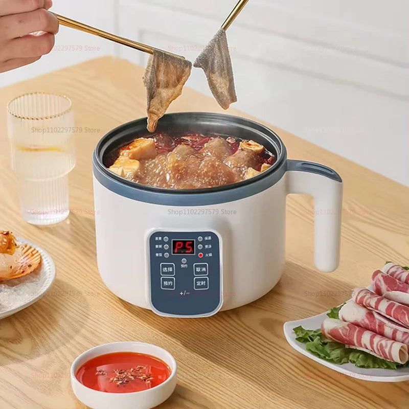 Panela Elétrica Multifuncional 2025 | Antiaderente, 1,5L–2L | Cozimento, Arroz, Sopas e Ensopados