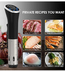 Circulador de Imersão Sous Vide Wancle 1100W | Cozimento Preciso com Tela LCD Touch | À Prova d’Água IPX7 | Controle Digital para Frango, Carne, Peixe e Vegetais