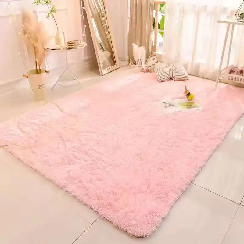 Tapete Tie-Dye Macio VIKAMA para Sala, Quarto e Crianças | Pelúcia Antiderrapante e Lavável à Máquina