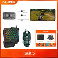 Controlador Móvel LEEDOAR M1 Pro 4 em 1 – Adaptador Mouse e Teclado Bluetooth V5.0 Programável para iOS e Android