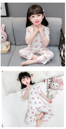 Conjunto de Pijama Infantil em Algodão – Regata e Shorts de Verão com Estampa de Desenho Animado (4 a 6 anos)