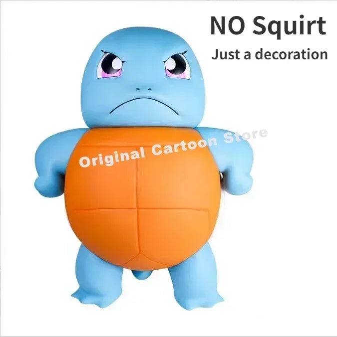 Boneco Decorativo Johnny Turtle MINISO – Acessório para Carro com Spray de Água, Tema Pokémon