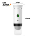 Máquina de Café Espresso Elétrica Portátil Wireless DENOKIN | 3 em 1 para Cápsulas, Pó e Viagem | Para Carro, Casa e Camping