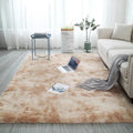 Tapete Tie-Dye Macio VIKAMA para Sala, Quarto e Crianças | Pelúcia Antiderrapante e Lavável à Máquina