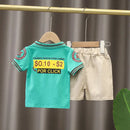 Conjunto Infantil Menino Verão – Camiseta e Shorts em Algodão 2 Peças com Estampa Divertida