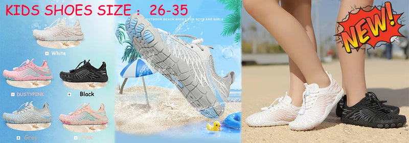 Tênis Aquático Unissex – Aqua Shoes Leves, Antiderrapantes e de Secagem Rápida para Praia, Piscina e Esportes Outdoor
