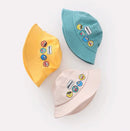 Chapéu Infantil Bucket Hat – Estilo Coreano com Expressão Divertida para Meninos e Meninas (2 a 6 anos)