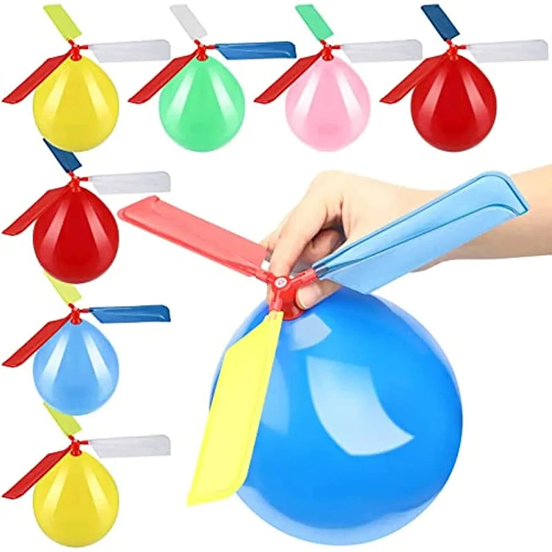 6PCS Helicóptero de Balão – Brinquedo Divertido para Crianças, Festa de Aniversário e Dia das Crianças