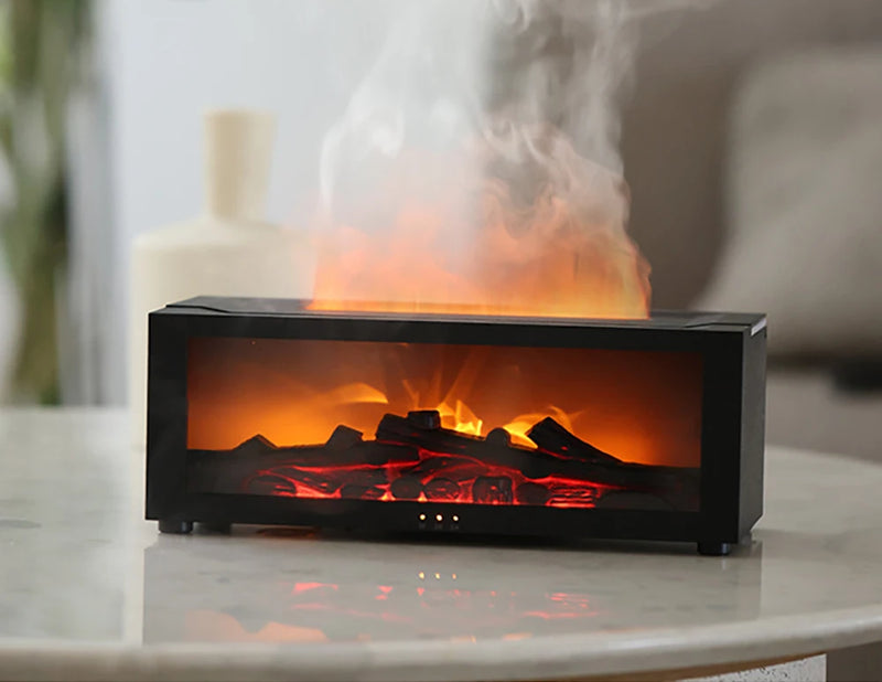 Umidificador de Ar com Óleos Essenciais – Difusor de Aroma Automático com Luz LED e Controle Remoto