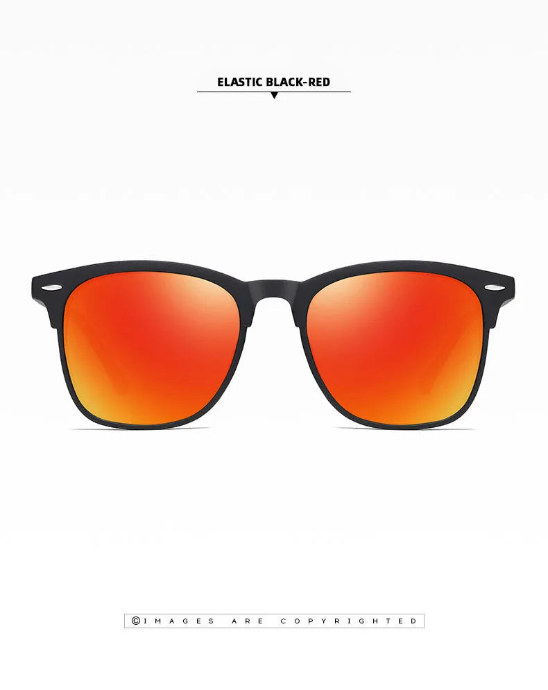 Óculos de Sol Masculinos MUMUCREAN 2025 – Retro Clássico Polarizado com Proteção UV400, Lentes Quadradas