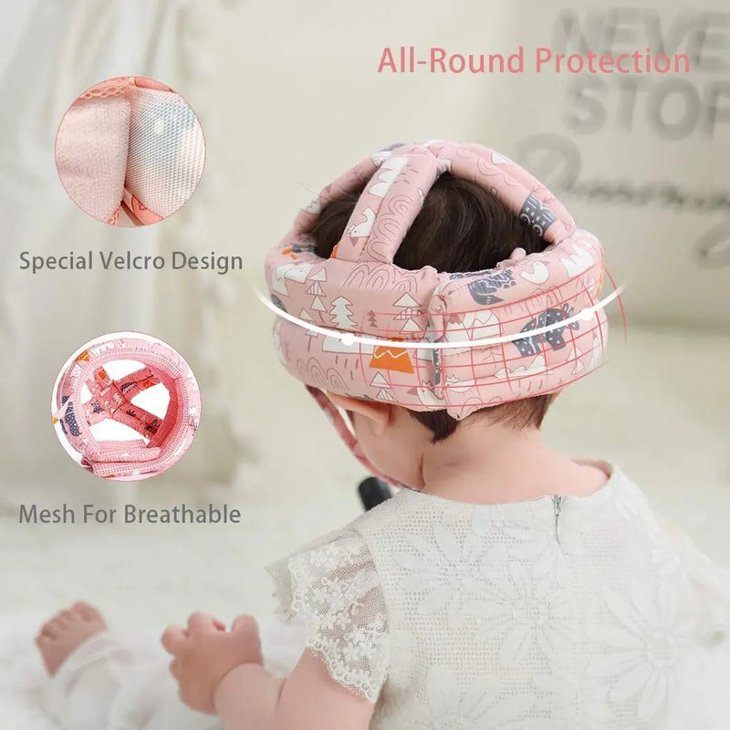 Capacete de Segurança Infantil Anti-Queda – Proteção de Cabeça para Bebês e Toddlers (1 a 3 anos)