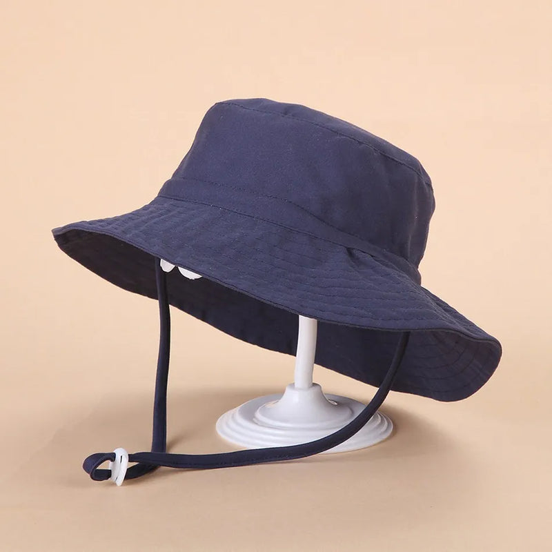 Chapéu Infantil Unissex Estilo Pescador – Proteção Solar com Orelhinhas, para Bebês e Crianças (0 a 8 anos)