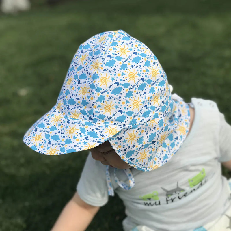 Chapéu de Sol Infantil Ajustável – Proteção Solar FPS 50+ para Bebês e Crianças