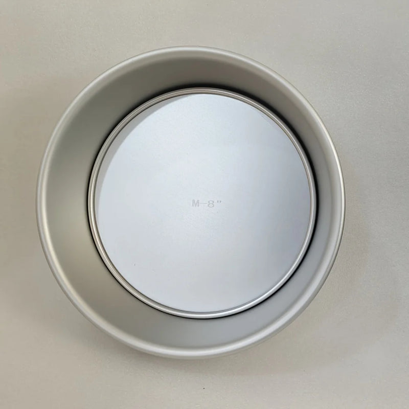 Forma de Bolo Circular em Camadas com Fundo Destacável | 4/6/8 Polegadas | Antiaderente