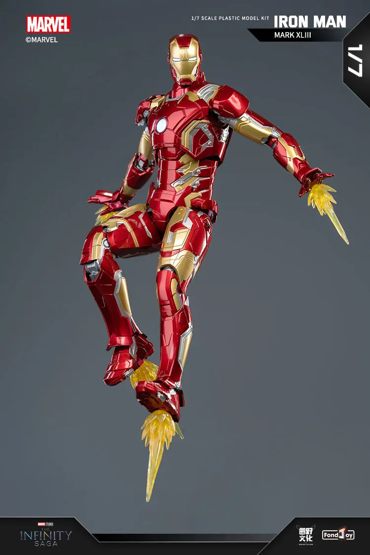 Action Figure Iron Man Anti-Hulk – Modelo Montável de 18 Polegadas com LED para Meninos
