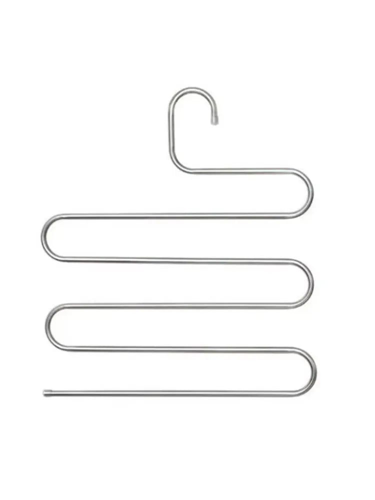Rack de Calças de Aço Inoxidável 5 Camadas | Cabide Multifuncional para Roupas