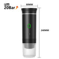 Máquina de Café Espresso Elétrica Portátil Wireless DENOKIN | 3 em 1 para Cápsulas, Pó e Viagem | Para Carro, Casa e Camping