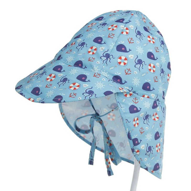 Chapéu de Sol Infantil Ajustável – Proteção Solar FPS 50+ para Bebês e Crianças